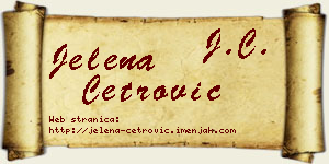 Jelena Četrović vizit kartica